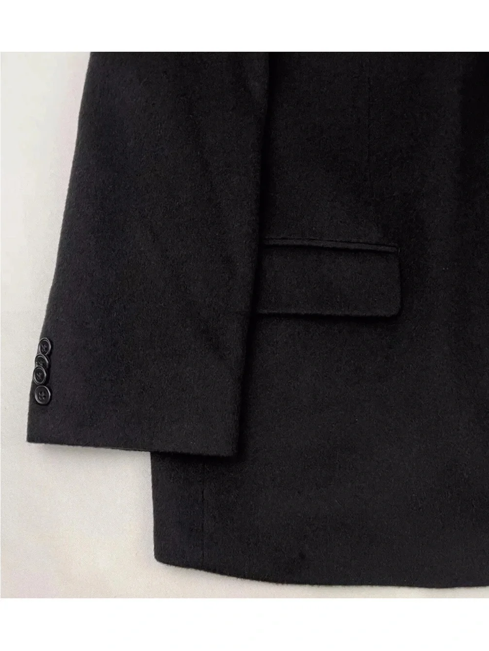 Michael By Michael Kors Blazer Jacket Mens 46R Black Camel Hair 2-Button Lined